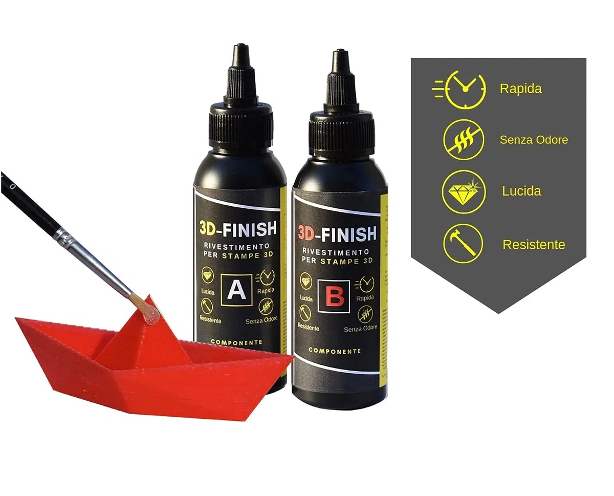 Resin Pro - 3D - Acabado “Fast”: Recubrimiento Post-Impresión para Lijado y Acabado de Impresiones 3D - 150 ml