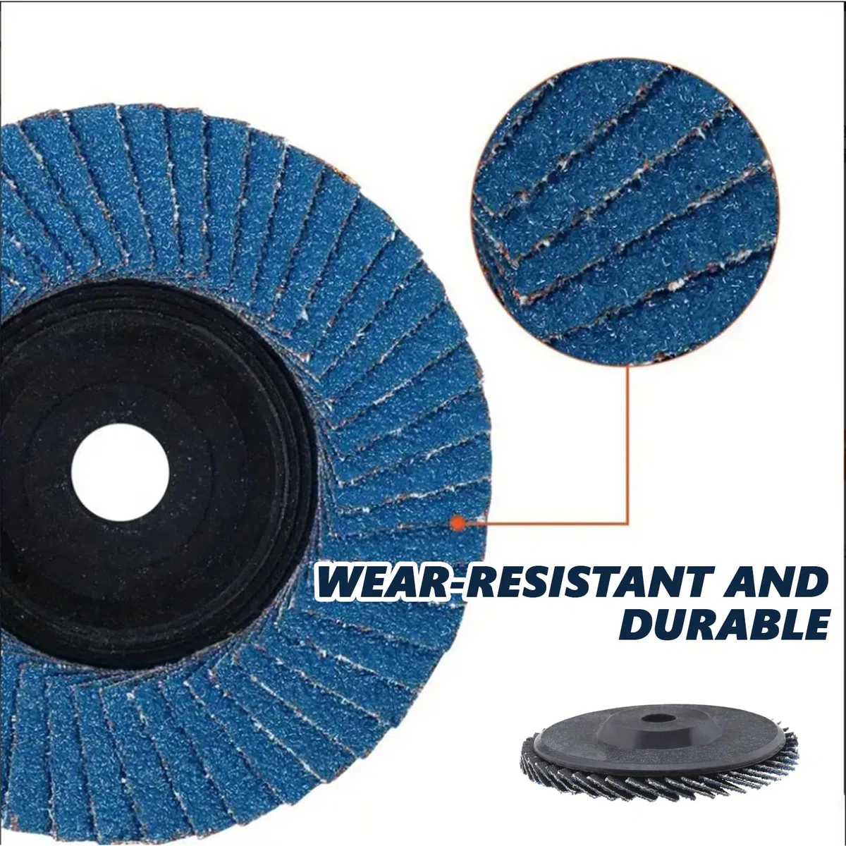 12 Piezas disco de láminas, discos abrasivos circonio azul 75mm grano 80, discos radial pequeña, para lija metal, acero inox, madera