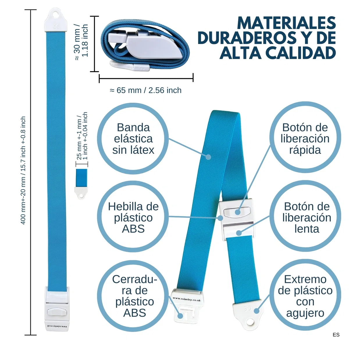 Paquete de 3 torniquetes médicos liberación rápida