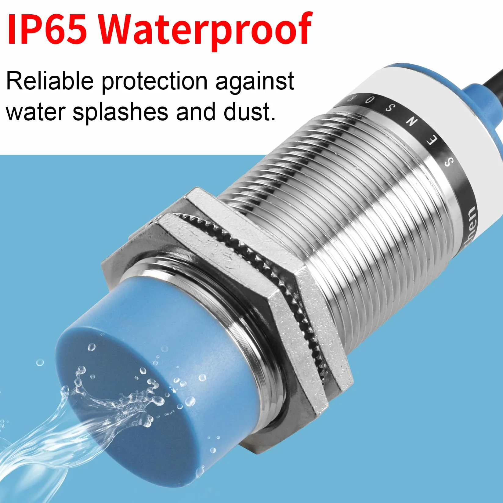 Heschen Sensor de proximidad capacitivo interruptor LJC30A3-H-J/DZ 1-15mm 90-250 VAC 400mA normalmente cerrado (NC) 2 cables