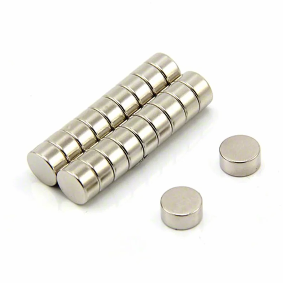 N42 Magnet de Neodimio Para Artes, Manualidades, Fabricación de Modelos, Bricolaje, Pasatiempos, Oficina Y Hogar - 10mm de Diámetro x 5mm de Espesor - 2.9kg - Paquete de 20