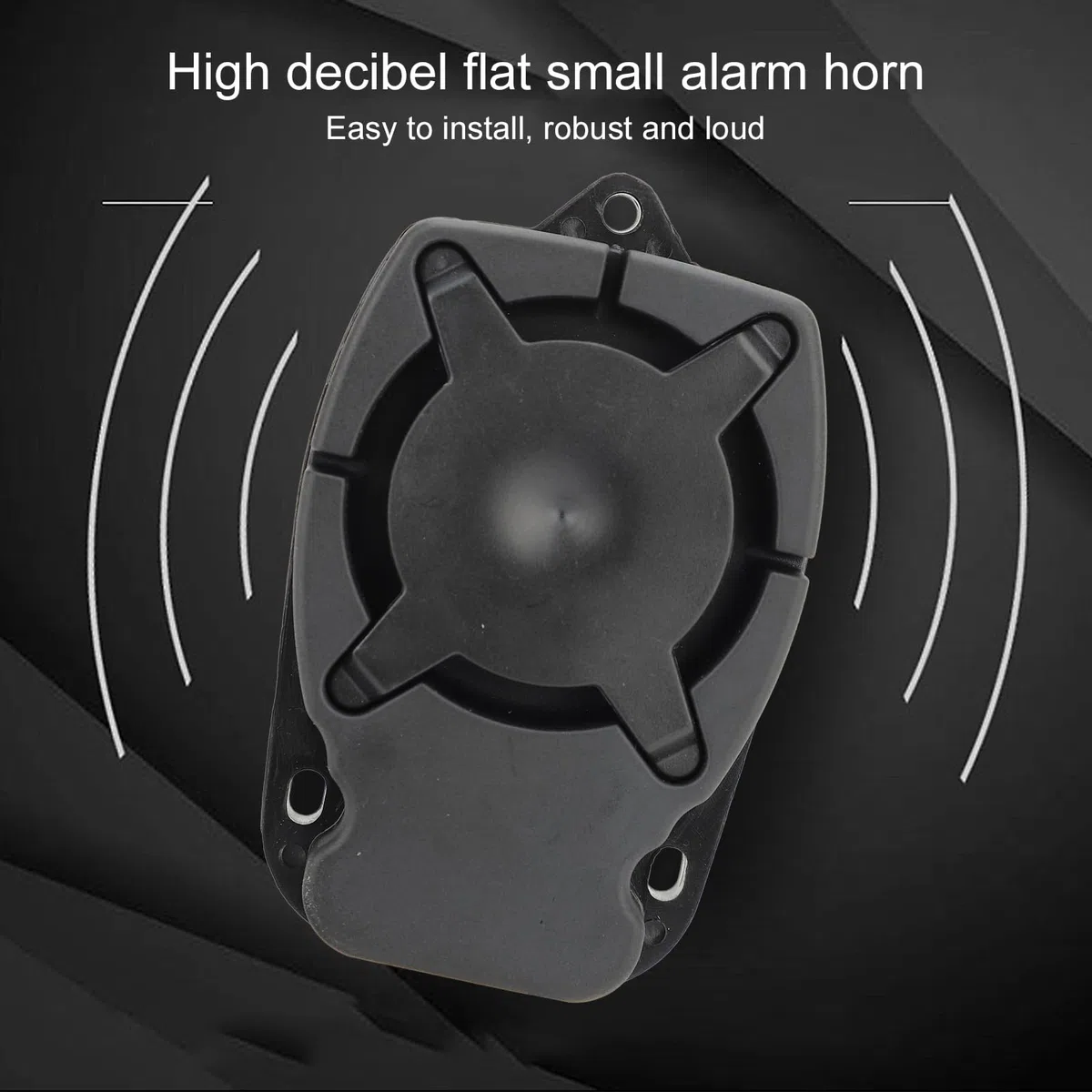 Sirena Electrónica de Alarma, 12V, 110-120 dB, Material ABS, para Automóviles y Motocicletas