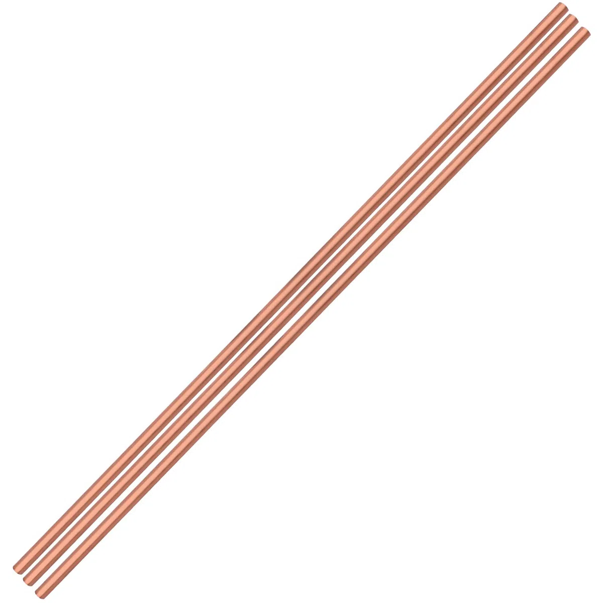 MroMax Tubo redondo de cobre de 50 cm de largo de 7 mm de diámetro interior x 8 mm de diámetro exterior x 500 mm de largo, tubo recto de cobre rojo, barra redonda de 1,64 pies para proyectos de