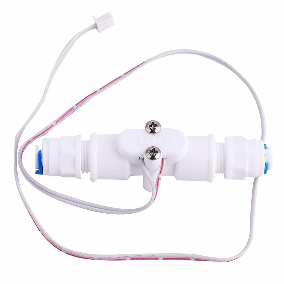 Jadeshay Interruptor de Flujo,Sensor de Flujo de Agua Preciso y Saludable Interruptor de Agua PE G1/4 Interruptor de Flujo de Líquido para Control de Caudal para Dispensadores de Agua y Cafeteras