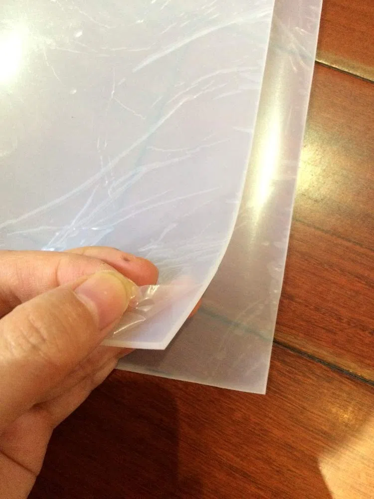 Hoja de goma de silicona suave blanca de alta temperatura 50 mm x 50 mm de grosor 0,5 mm