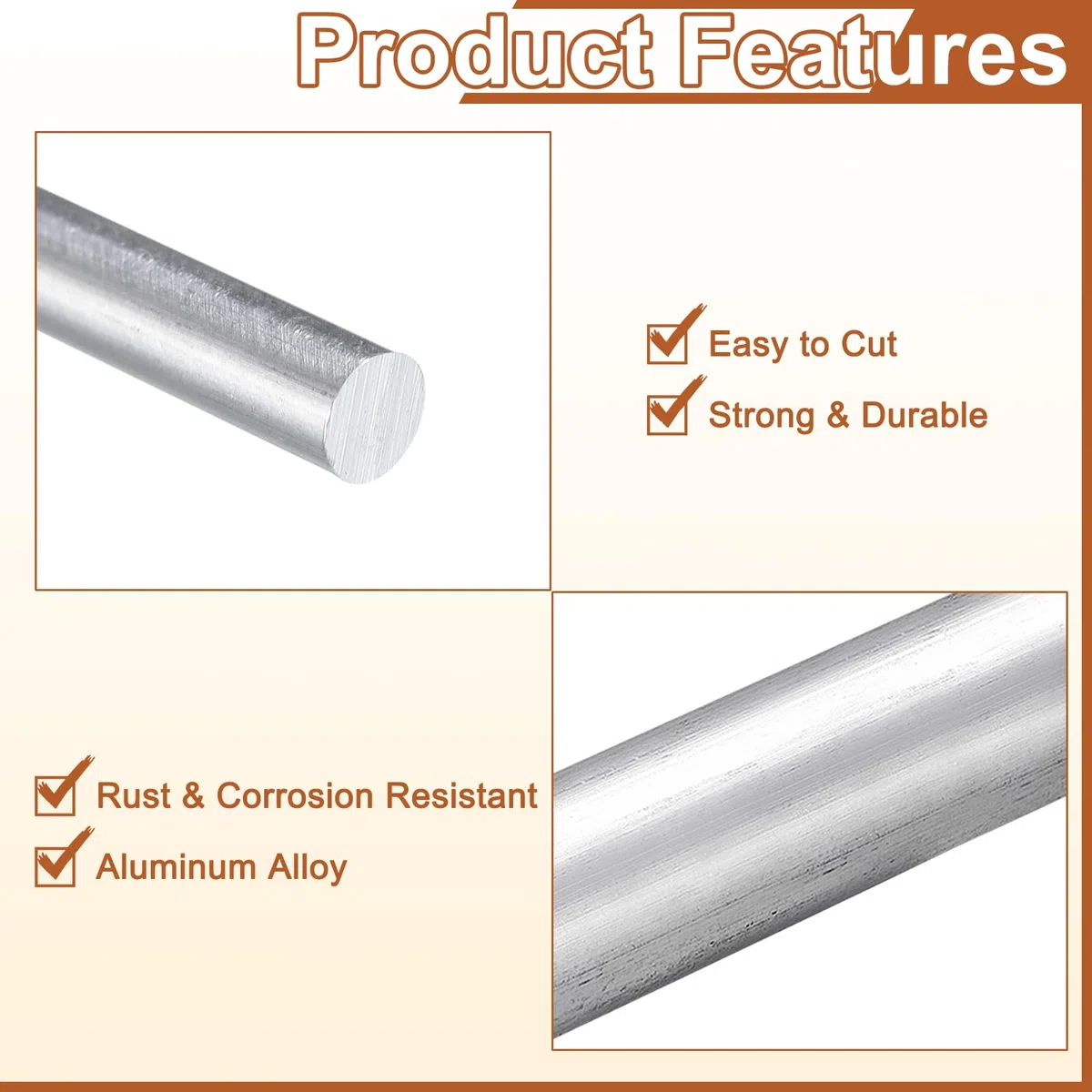 sourcing map 20 varillas redondas de aluminio de 3 mm de diámetro, 305 mm de largo, barra redonda de aluminio 6061 para construcción industrial, manualidades, 20 unidades
