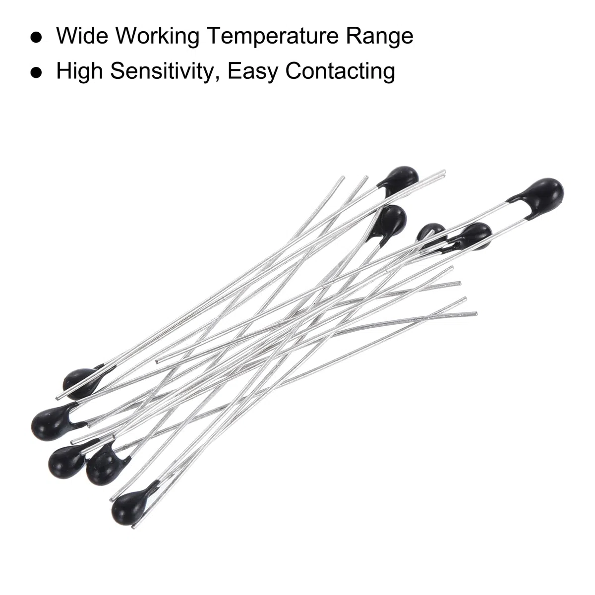 QUARKZMAN 100 Paquete NTC Termistores Resistencias, 1K/2K/3K/4.7K/5K/10K/20K/47K/50K/100KOhm Alta Sensibilidad Corriente Limitador Temperatura Sensor para Medición