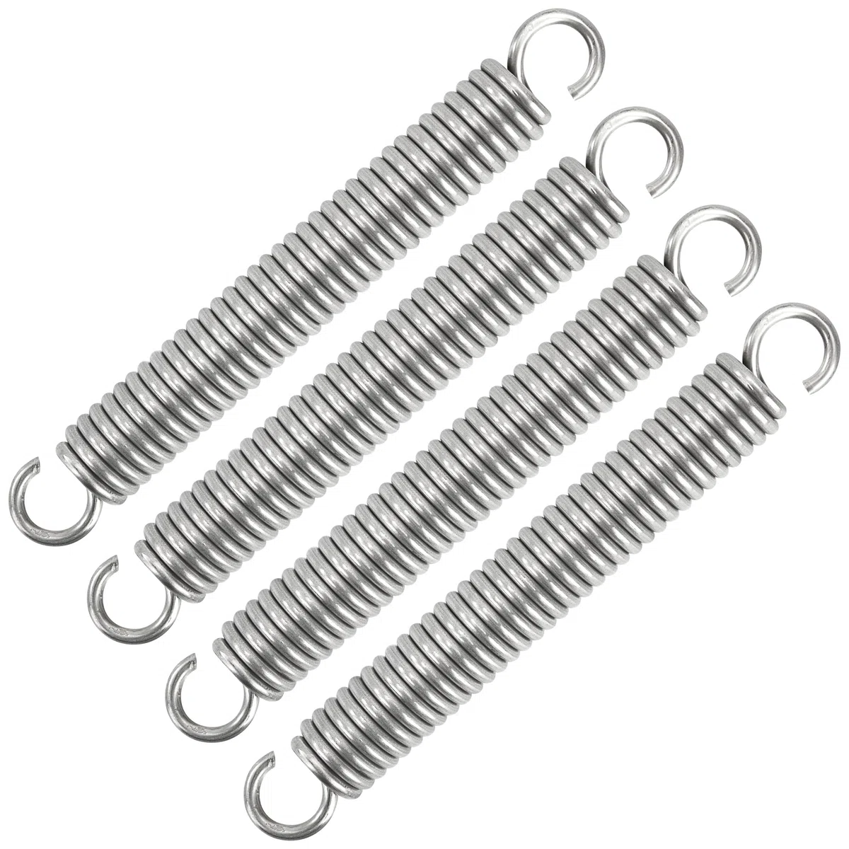 Resortes de Extensión 90mm Muelles de Tensión con Gancho Muelle de Acero Inoxidable Diámetro Exterior 12mm Diámetro Alambre 2,0 mm Fuerza Resorte 12,3KG 4 Piezas