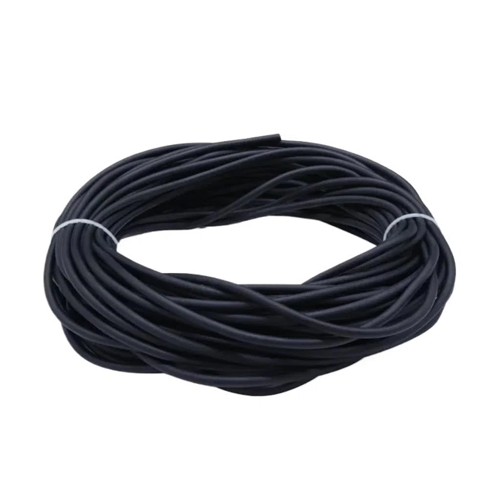 Tubo elástico de látex natural, Tubería de caucho de látex natural 1 metro Multicolor Múltiples tamaños(Black,1METER*2MM*4MM)