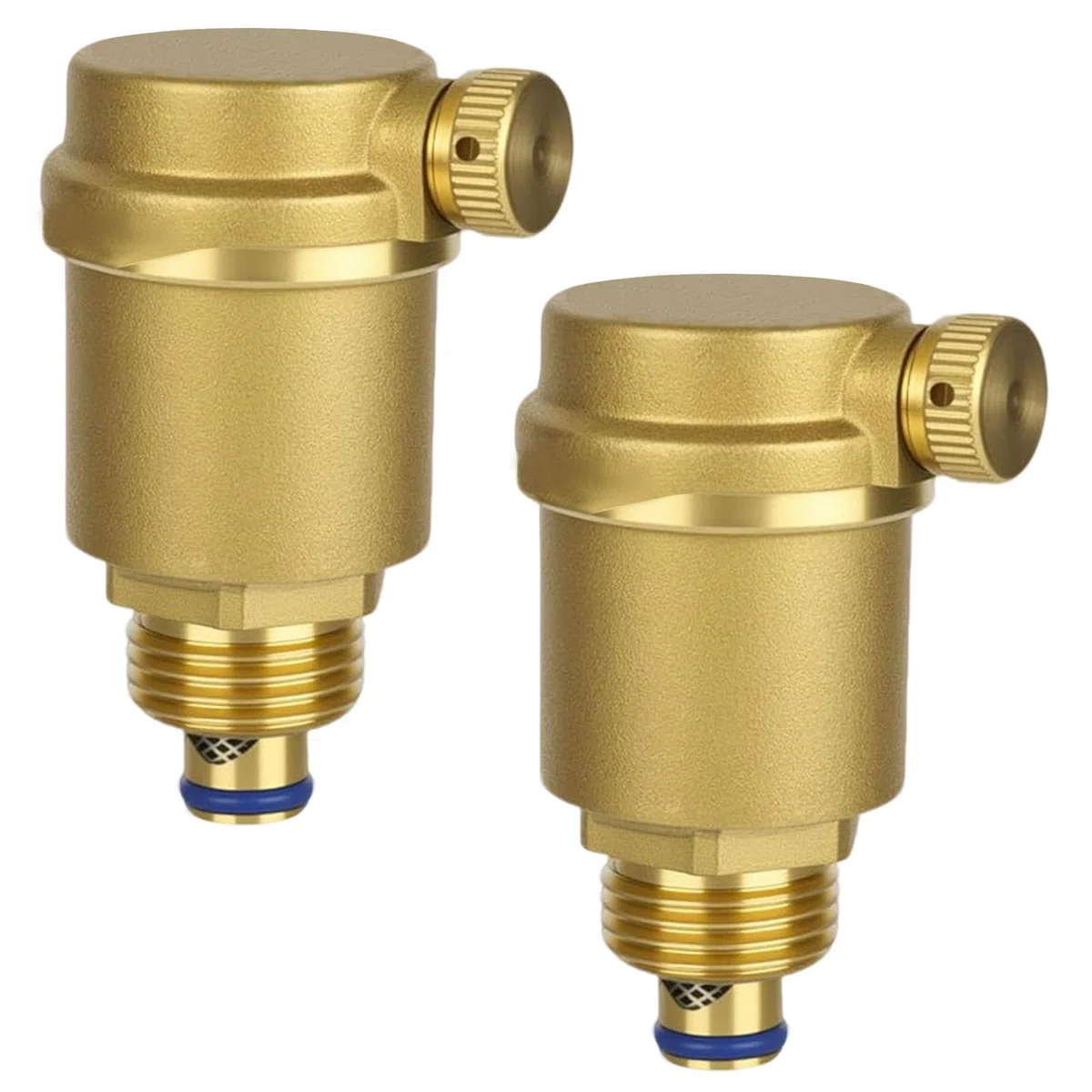 2 unidades de purgador rápido automático, DN15 G1/2, válvula de purga automática de latón con rosca exterior, sistema de ventilación vertical para calentadores de agua solares, alivio de presión