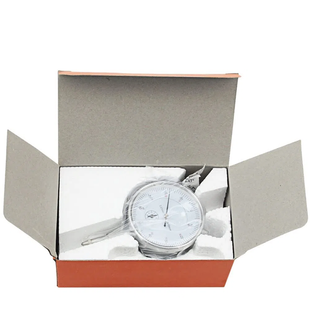 Indicador de prueba de esfera de reloj preciso de 0,01 mm, medidor de medición exterior métrico 0-10 mm