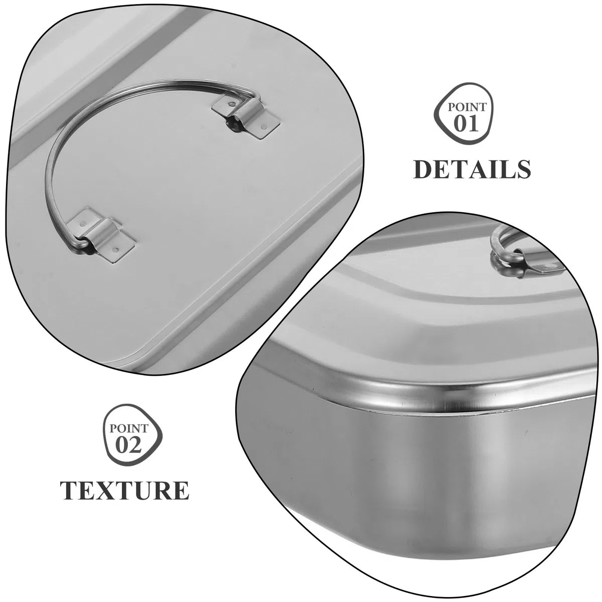 LIFKOME Bandeja con Tapa Cuadrada para Esterilización Resistente al Desgaste y Antióxido de Acero Inoxidable Adecuado para Herramientas de Manicura y Uso Profesional