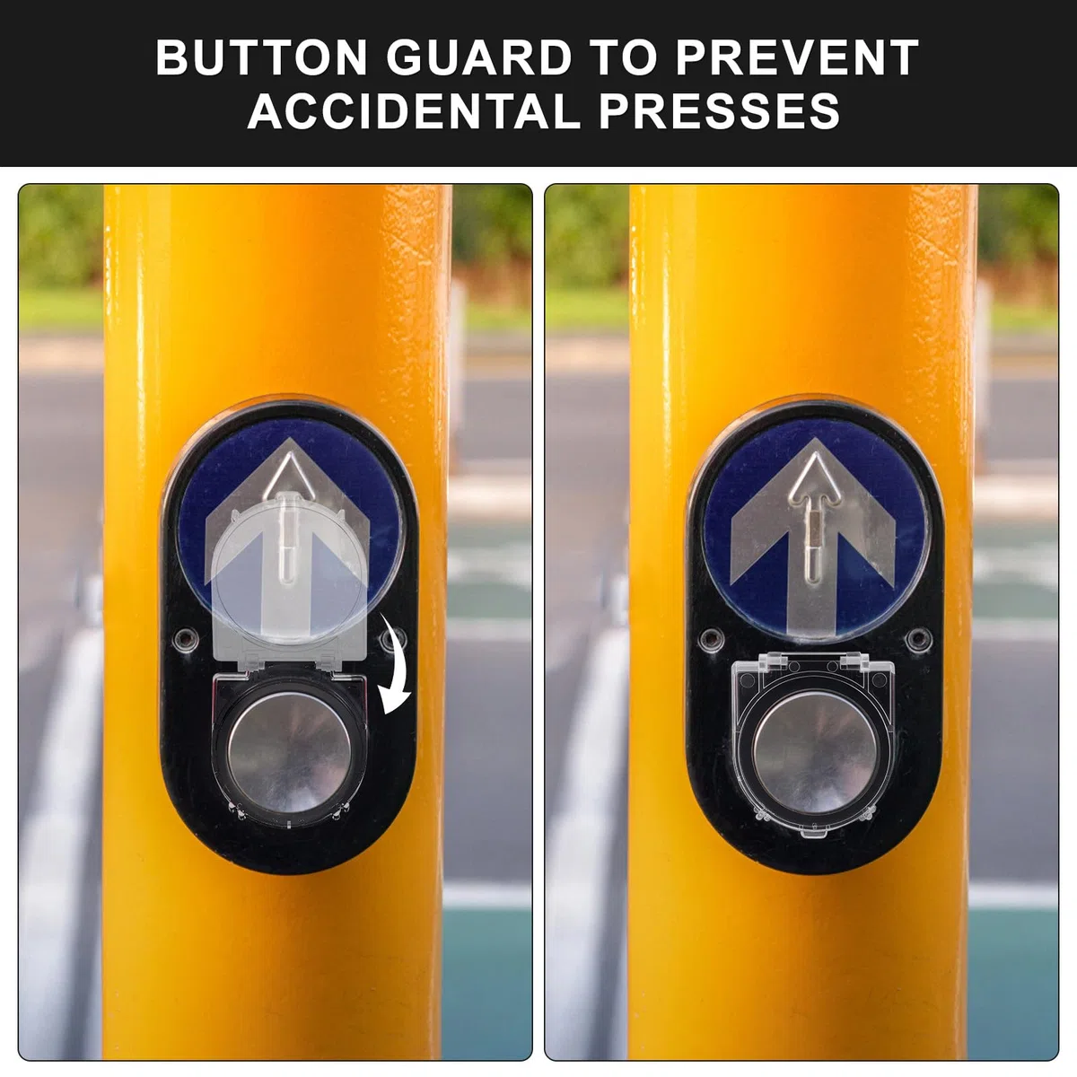 4 cubiertas para botón de encendido: cubierta para interruptor pulsador, protector redondo de plástico para control de seguridad de en casa y oficina.