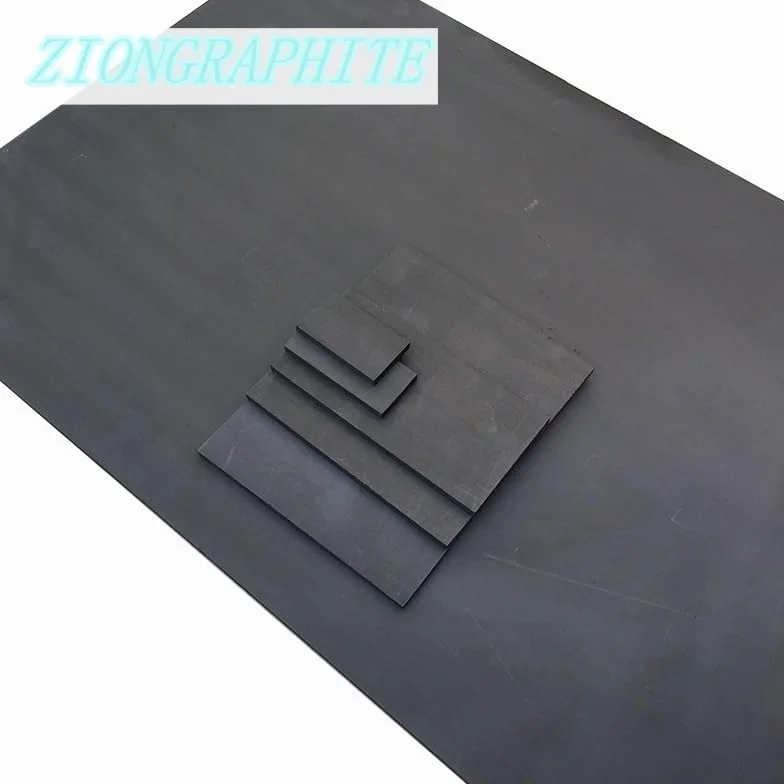 Hoja de placa de grafito Hoja de grafito de alta pureza Longitud 100 mm Ancho 50 mm Grosor 1-5 mm Placa de electrodo de grafito de alta resistencia Resistente a la corrosión 5 piezas ( Size : 100x50x2