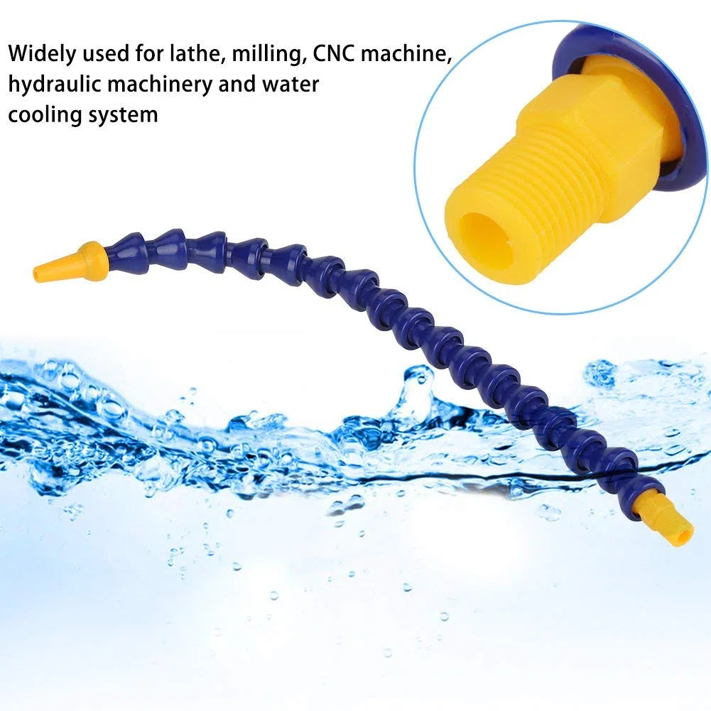 10 Unids Universal Plástico Flexible Agua Aceite Tubo de Refrigerante Ajustable 1 / 8BSPT Manguera de Rosca para Máquina CNC Torno