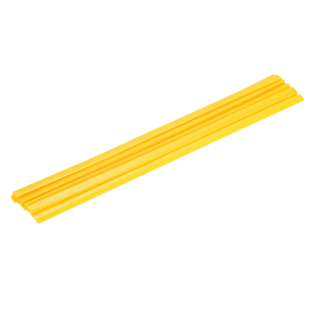 QUARKZMAN 10 varillas de soldadura de plástico amarillas de 9,5 mm x 330 mm, tiras planas de HDPE para reparación de tanques de agua, palés de montacargas, botes de basura (0,4 x 13").