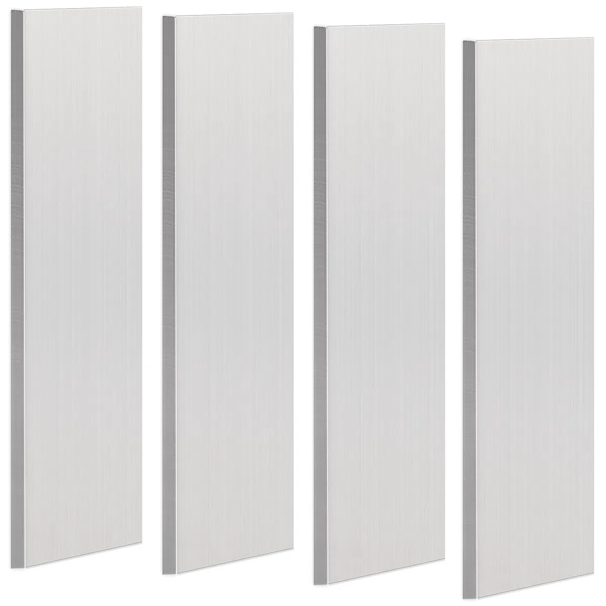 4 barras planas cuadradas de aluminio, 3 mm de grosor x 1 pulgada de ancho x 12 pulgadas de largo, placa de uso general 6061, T6511 sólido nuevo stock MLL, para manualidades, cubierto con película