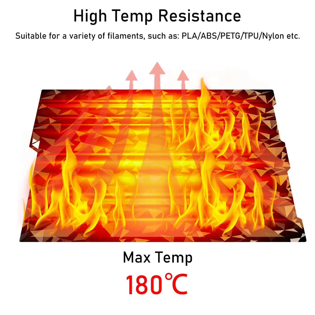 Placa de impresión texturizada de doble cara, 256 x 268 mm, PEO+PET doble capa de cama de impresión para Anycubic Kobra 3, tabla lisa de doble cara, cama climatizada, placa de chapa de acero para
