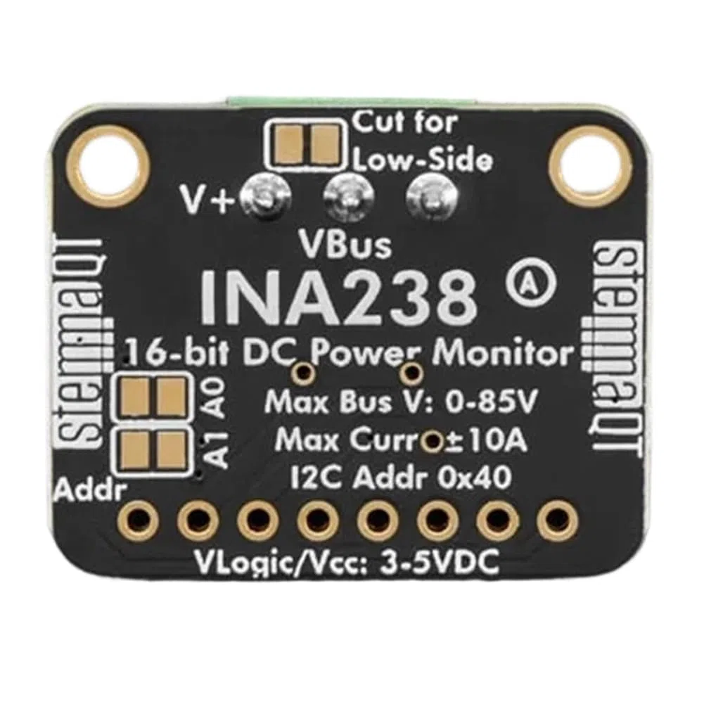 Módulo de Monitorización de Corriente/Potencia de Alta Precisión INA238 para el Módulo ADC de 20 Bits STEMMA QT/Qwiic