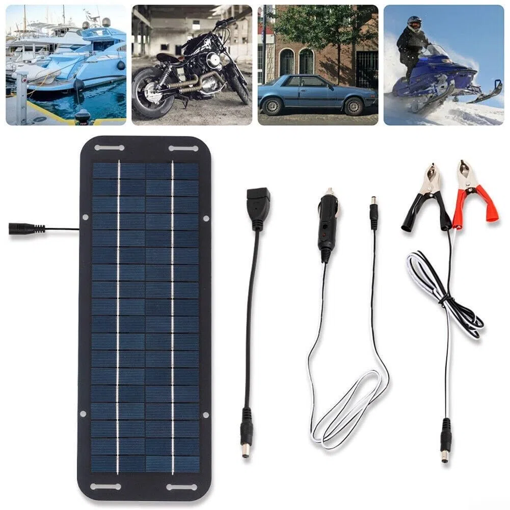 Kit de cargador de batería solar portátil de 30 W, solución eficiente para mantenimiento del vehículo
