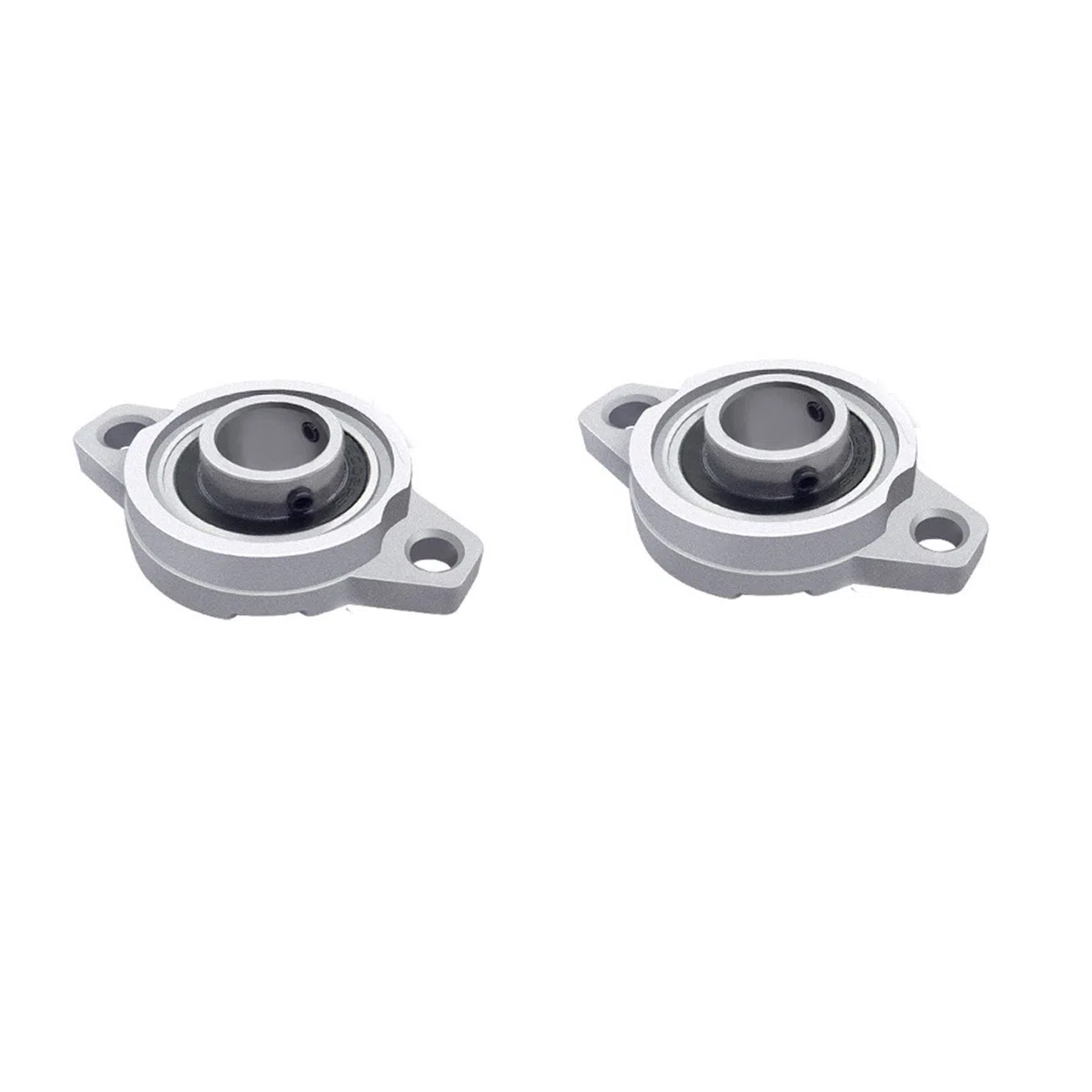 Rodamientos de brida de aleación de zinc autoalineados cojinetes de bloque de almohada para maquinaria KFL Series Transveyor Systems KFL000 (10 mm), 2 unidades