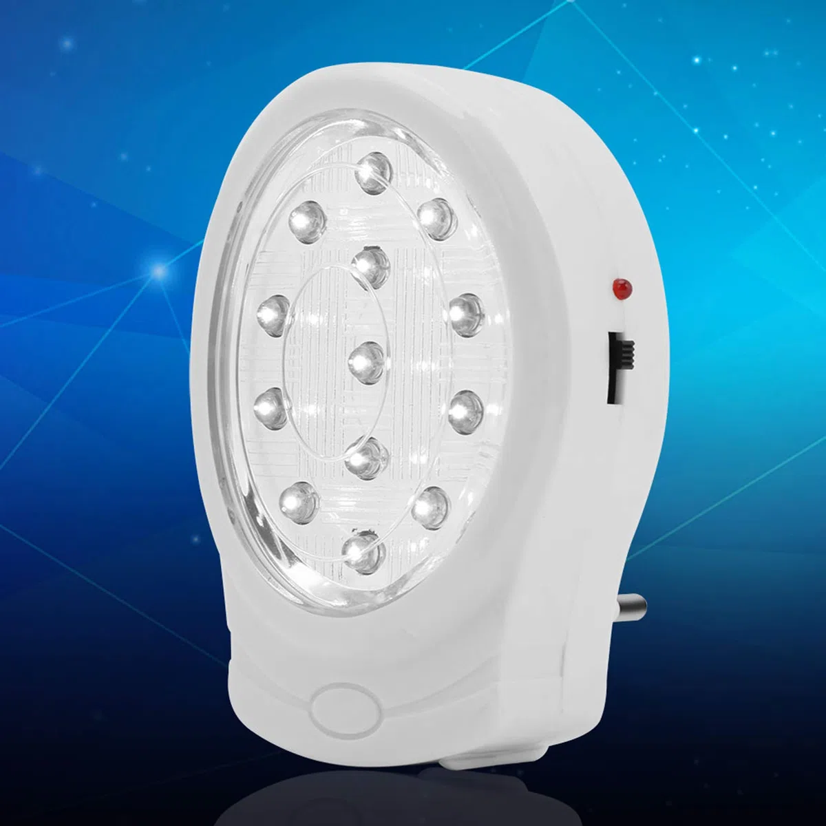 Greensen Lámpara de Luces de Emergencia para Corte de Energía Baja para Auto13, Luz de Emergencia Enchufable (Enchufe de la UE)