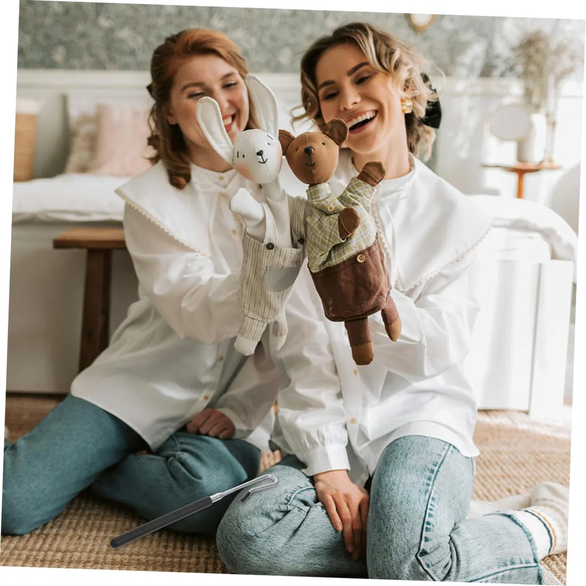 WOONEKY Varilla De Control De Títeres De Mano 55cm 2 Piezas Accesorios para Marionetas Herramienta De Manipulación Control Preciso Adecuado para De Títeres
