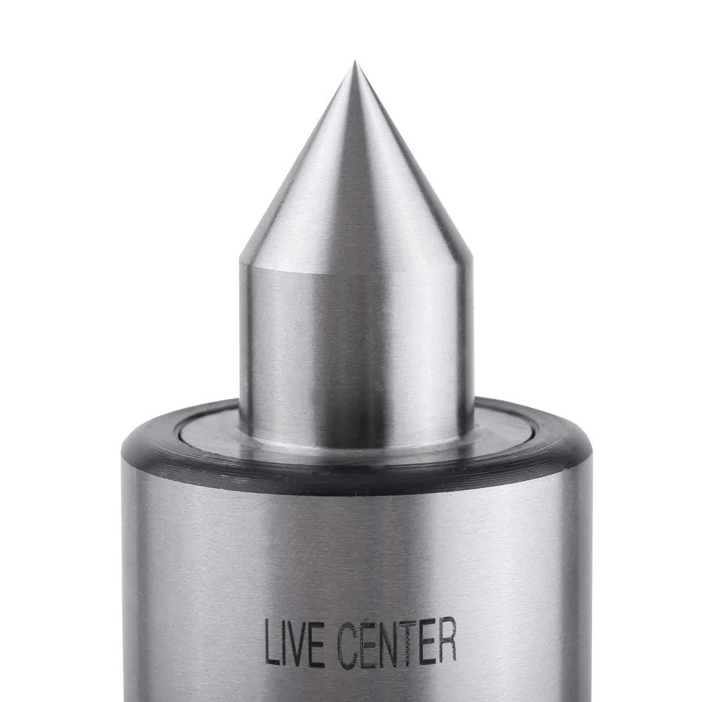 Cono Mt2- Cono Morse precisión Rotary vivo Rotatorio centro de fresado de la forma cónica Metal Work Torno herramienta de Chrome