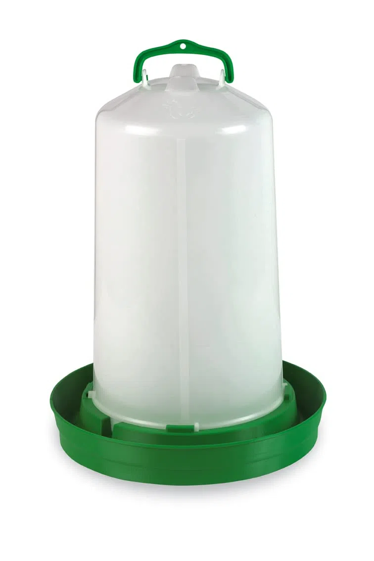 Sanibird Bebedero Premium Gallivas y Aves de Corral. 12 litros. con Tapón Verde