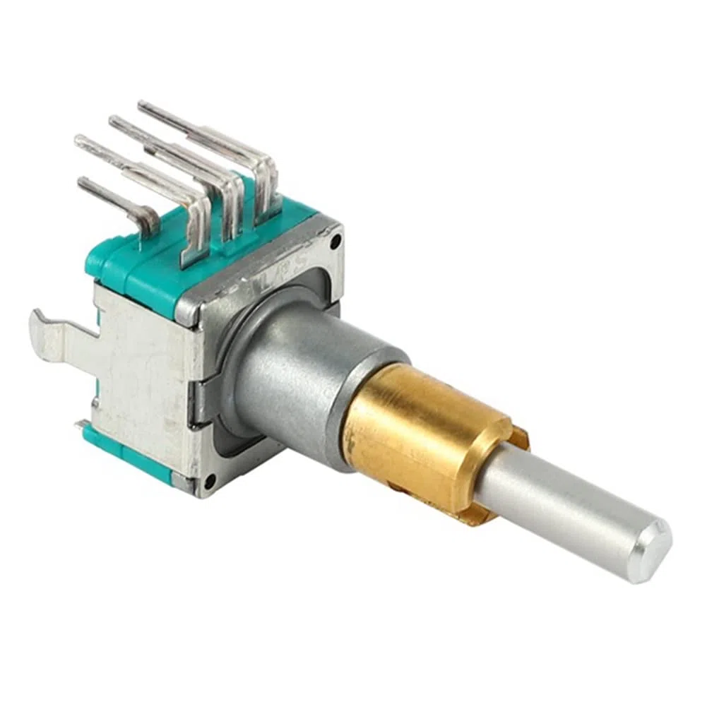 2 unidades EC11EBB24C03 - Codificador de doble eje con interruptor 30 posición número 15 impulso 25 mm