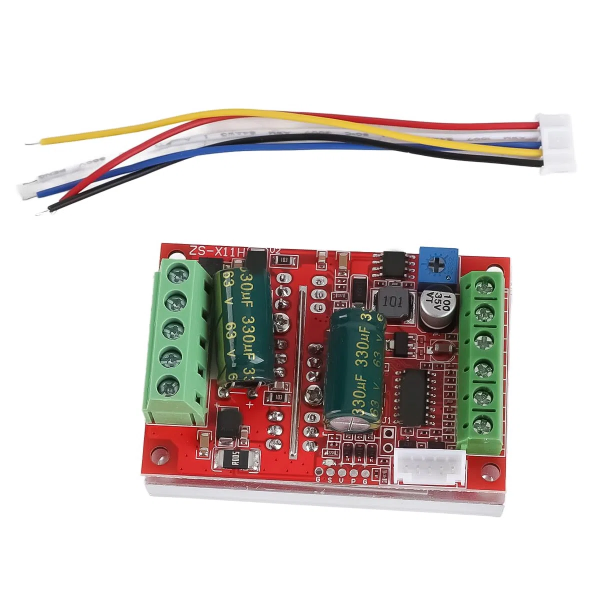 Controlador de motor Hall sin escobillas de CC, placa de controlador de 6-60 V, 16 A, 300 W, para motores de 12 V-48 V, tamaño compacto.