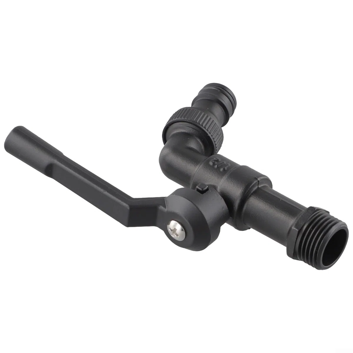 Grifo exterior de latón negro, diseño de salida doble, construcción de cobre, componente anticongelante (una sola cabeza)