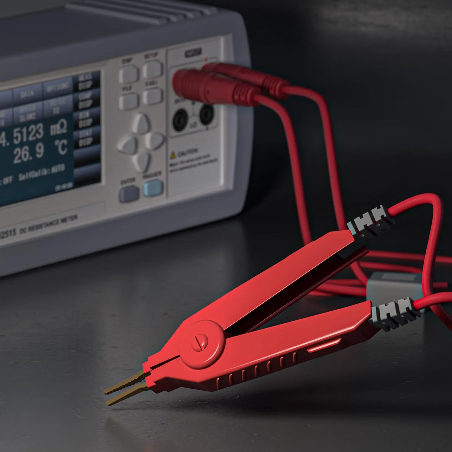 LCR Meter Messleitungen Terminal Kelvin Clips Cable Alambres a 4 mm Banana Conectores Dorados 1,2 m/3,94 ft para DMM