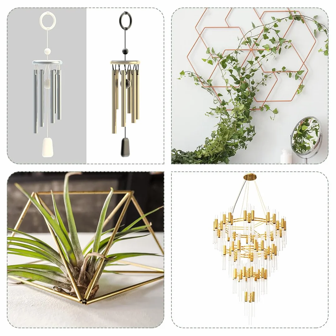 sourcing map Cobre Tubo, 2mm 3mm 4mm 5mm 6mm 7mm OD x 0.2mm Pared Grosor 200mm Longitud Metal Tubo, Paquete de 6