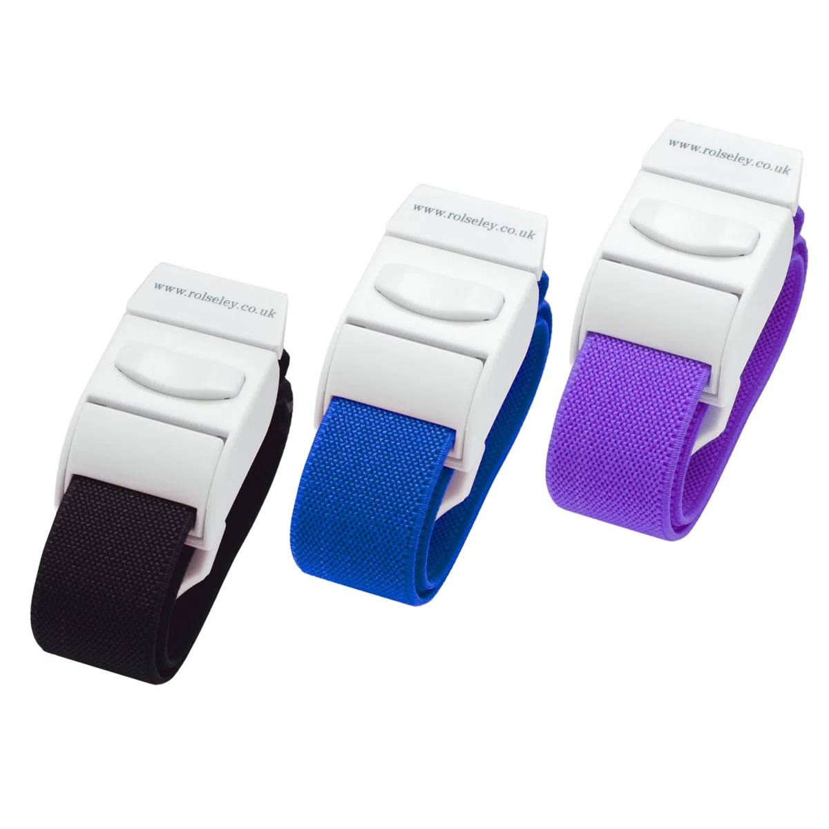 Paquete de 3 colores torniquetes médicos de liberación rápida
