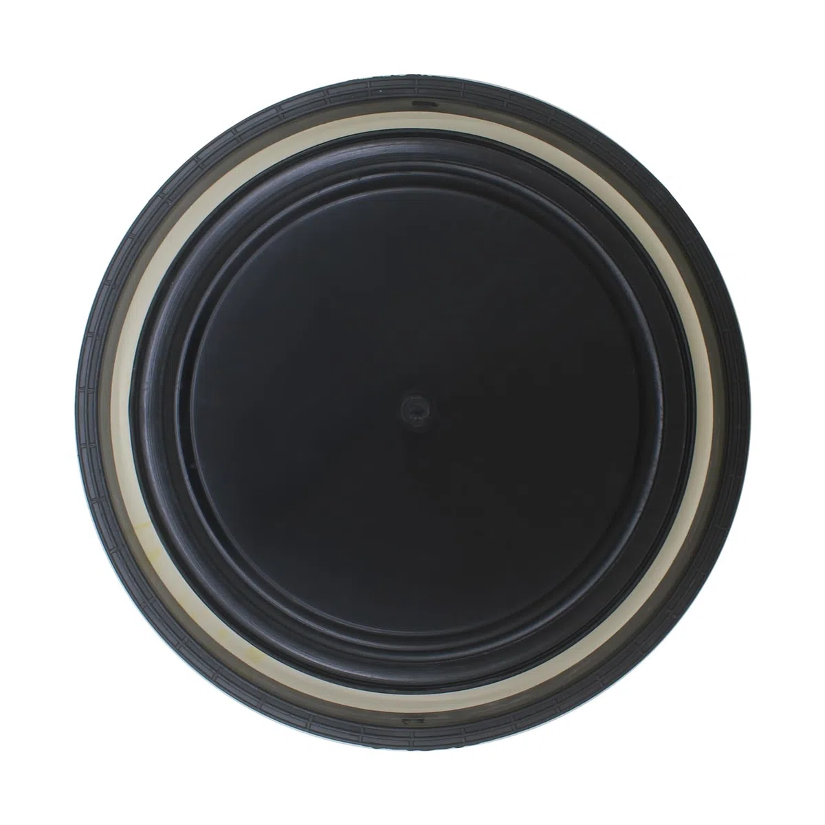 Tapas bidones para bidón multiusos barril de boca ancha bidon cierre ballesta barril con plástico alimentario hermético bidón de plástico boca ancha bote cierre hermético (Negro, 30L 280mm)