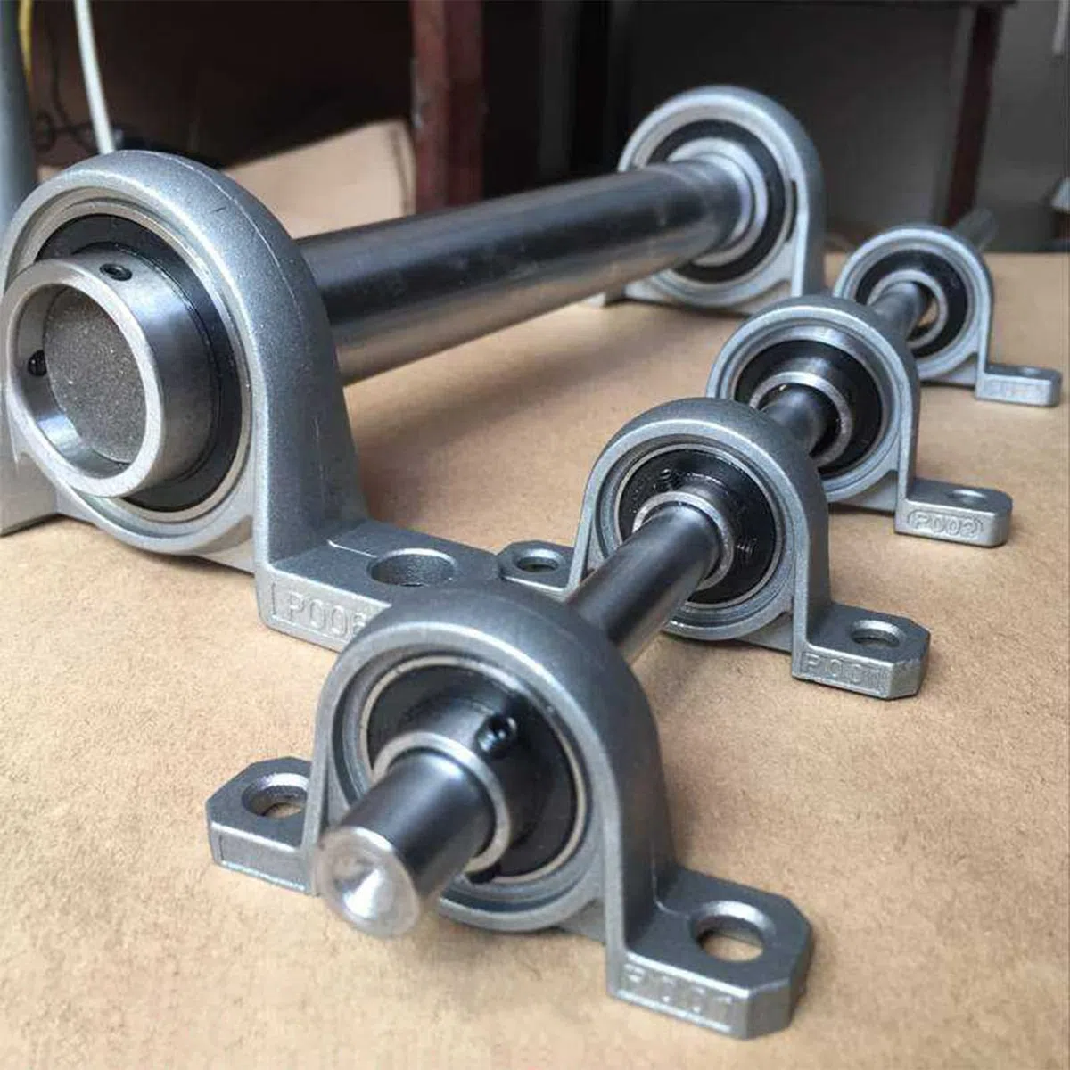 Bloque de Rodamientos 4Pcs Cojinetes de Rodamiento Base de Cojinete Rodamientos de Bloque de Almohada para eje Máquina 3D Impresora (12mm de Diámetro Interior)