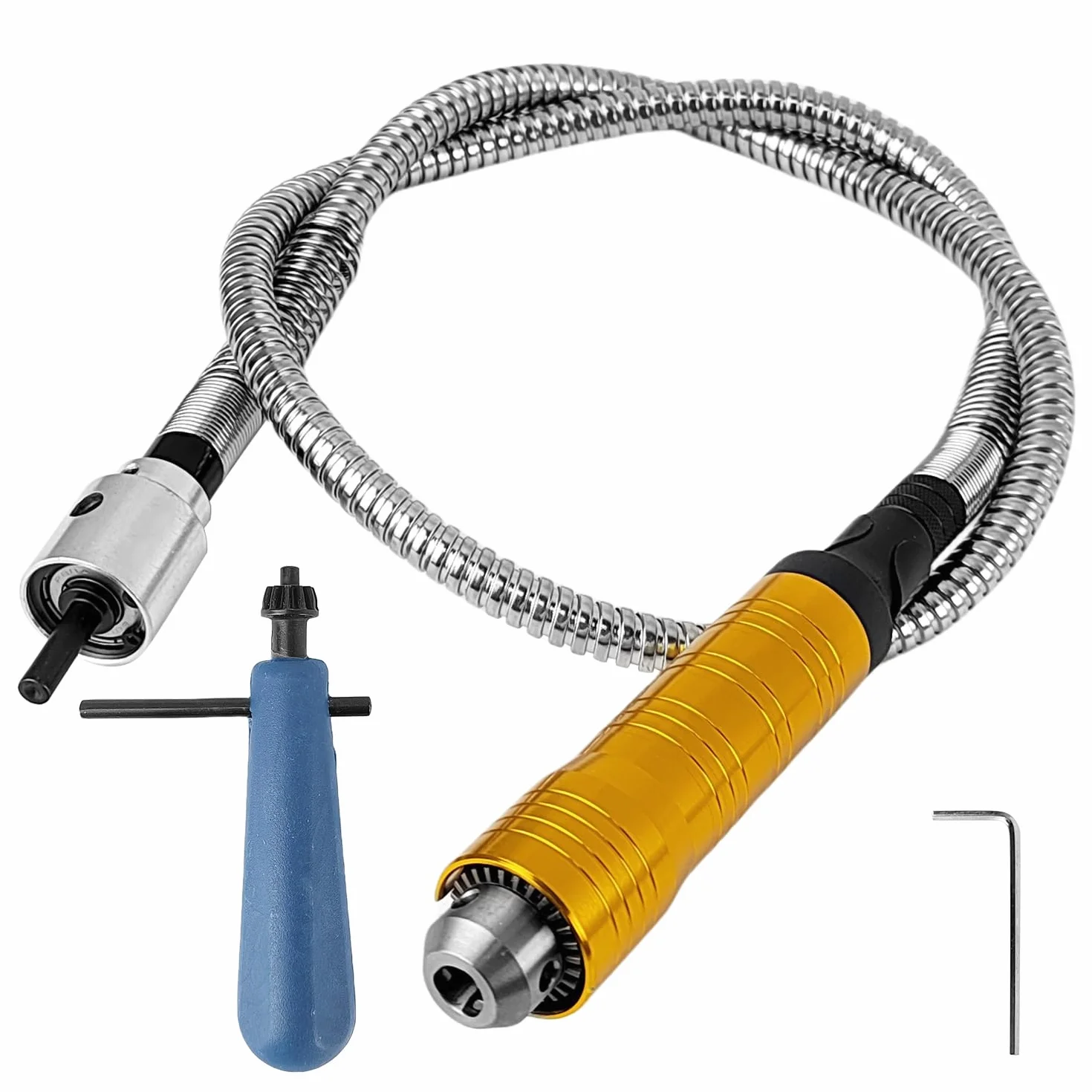 Eje Flexible 0.35-6.5mm, Pluma de Grabado de Eje Flexible de Taladro Eléctrico, Portabrocas de Eje Flexible, Universal Eje Flexible, para Taladro Eléctrico Rotativo,para Tallar Madera, Tallar Jade (1)