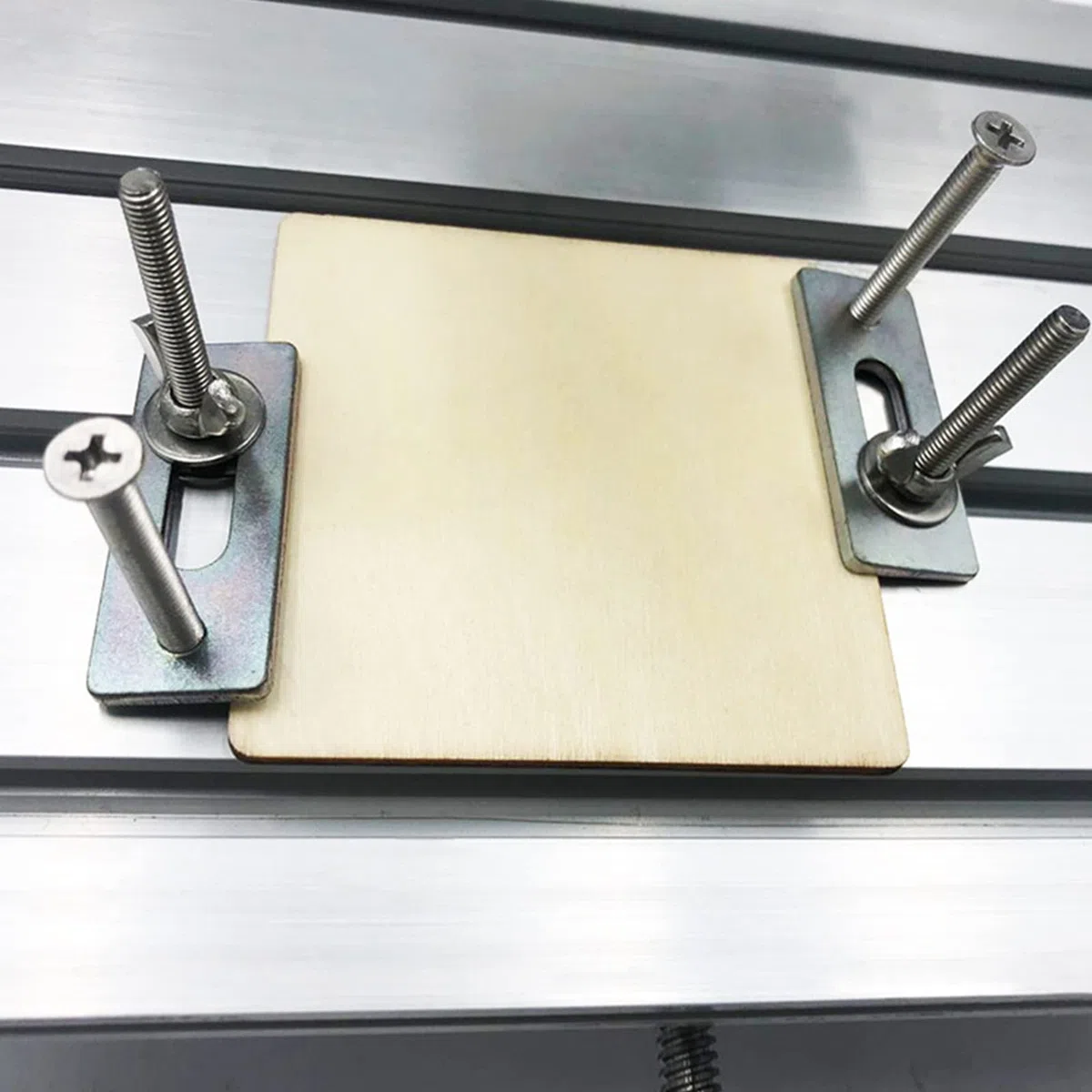 Juego de placas de prensa, fresadora, máquina de grabado, abrazadera de fijación, platina, enrutadores, mesa de trabajo con ranura en T