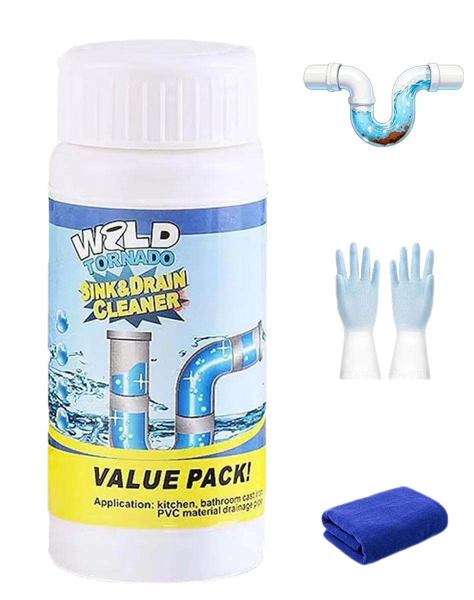 Drainelix Espuma, Drainelix Desatascador,Effectively Removes Hair, Grease, Soap and Food Residues, for Sinks, Showers, Toilets and Pipes, Quick and Convenient Use (1 pcs)