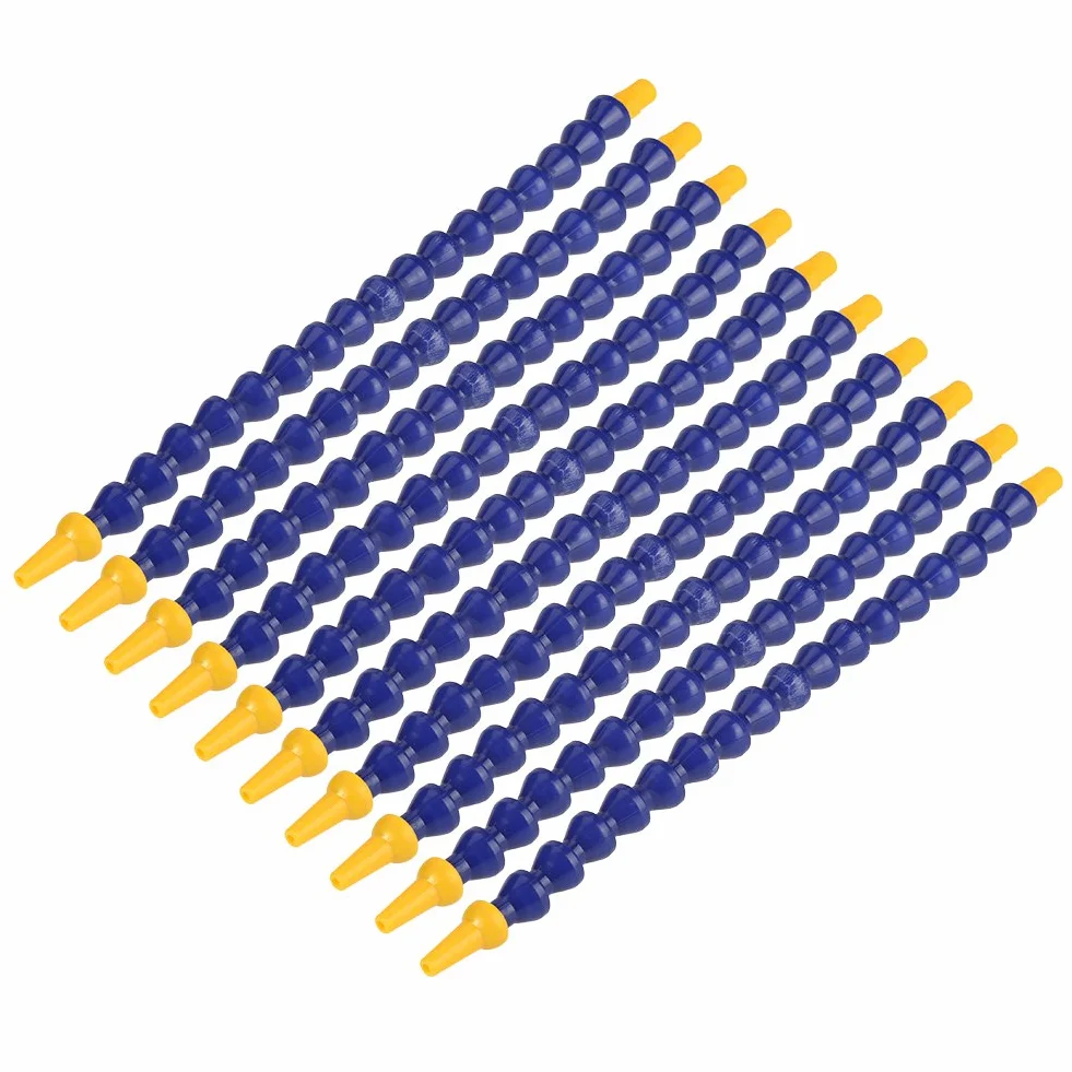 10 Tubos de Refrigeración de Aceite Flexible 1/8 BSPT con Válvula Ajustable Manguera de Plástico para Refrigerante Lavadora CNC Máquina de Corte Enfriamiento