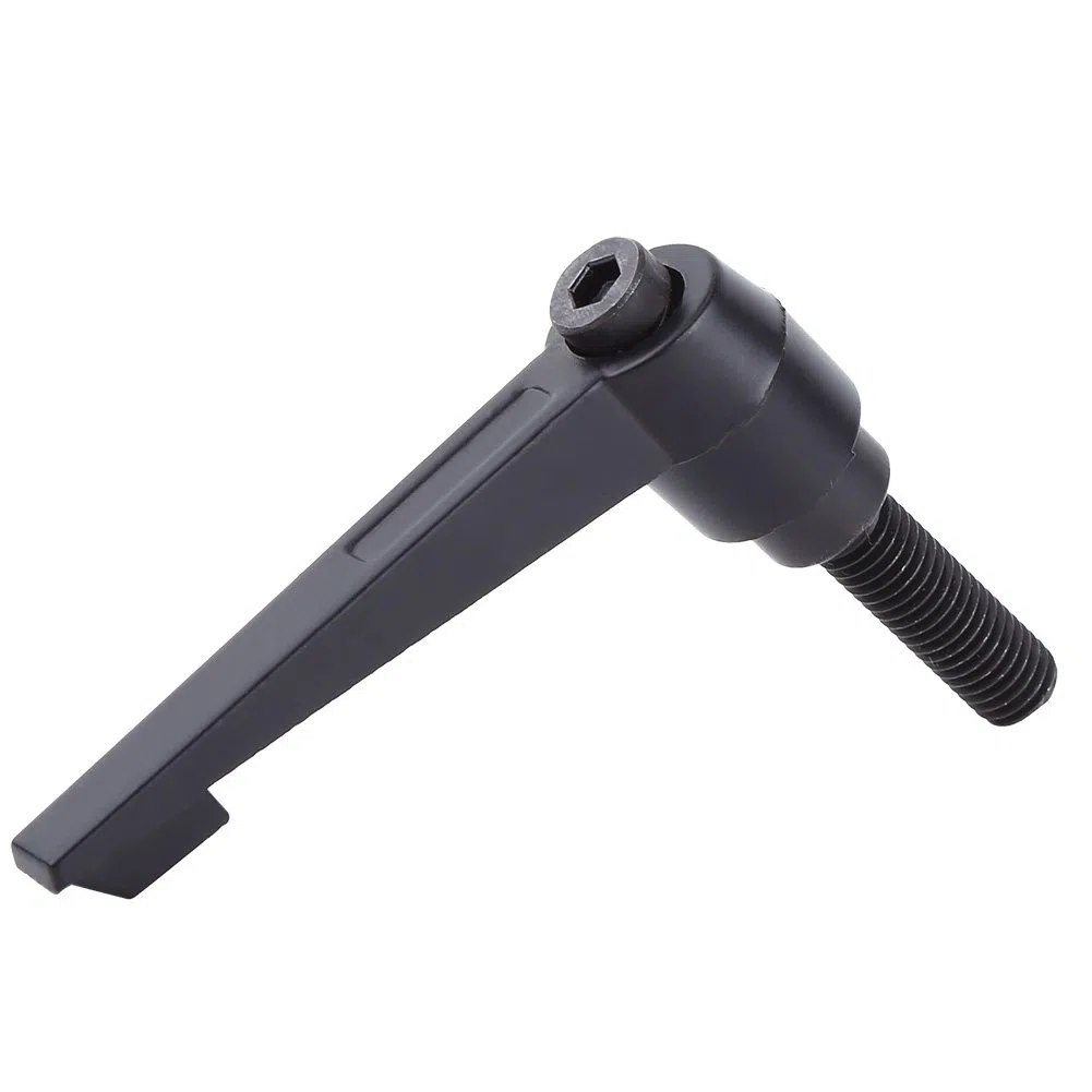 Manija de Palanca de Abrazadera de 4 Piezas, Manijas de Máquina de Manija Ajustable de Rosca Macho de Acero Inoxidable M10, Negro(M10*30)