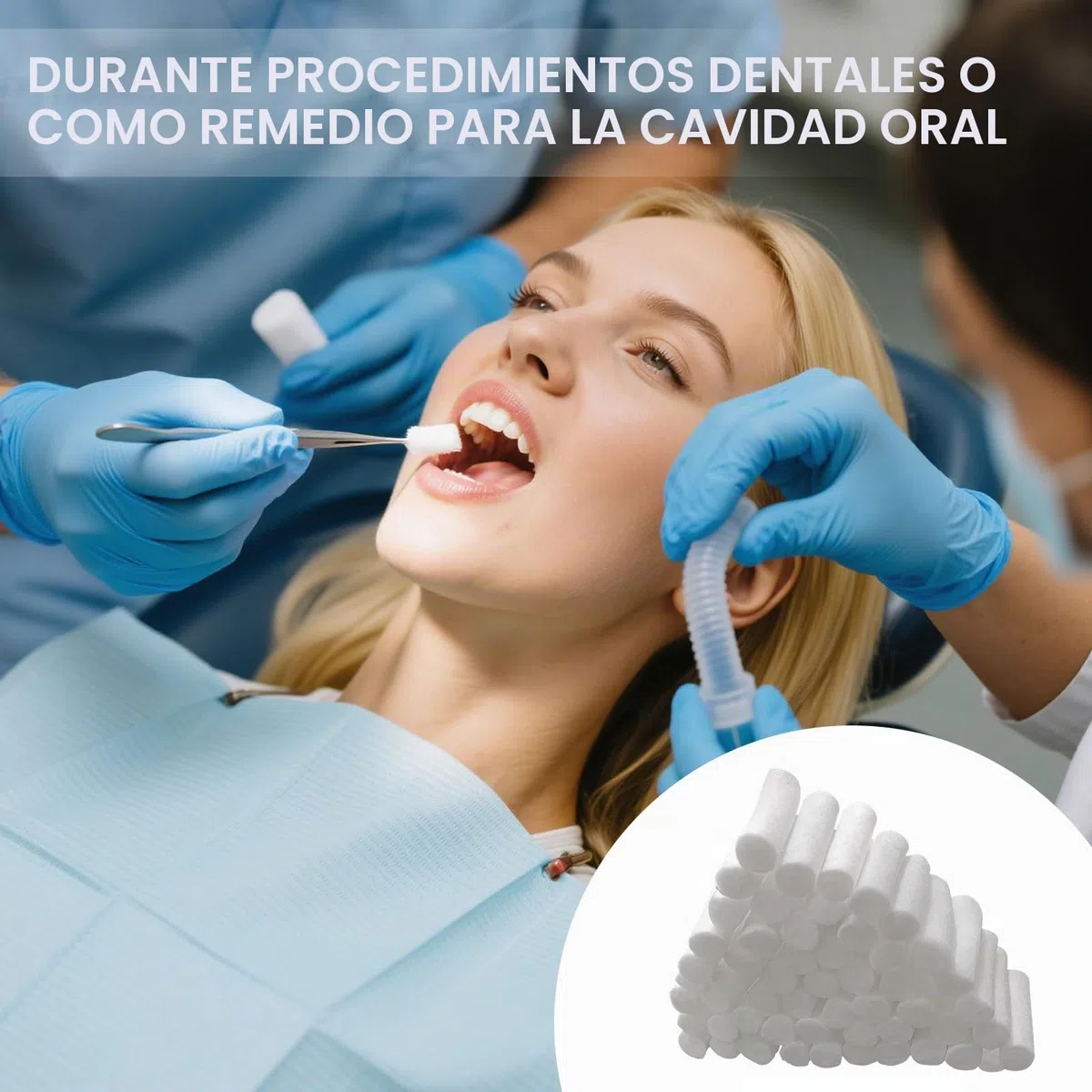 150 Piezas Rollos de Algodón Dental TapóN para Sangrado de Nariz Detener las Hemorragias Nasales Tapón de Sangrado Nasal Rollos de Gasa Dental Rollos de Alta Absorción para Sangrado de Nariz
