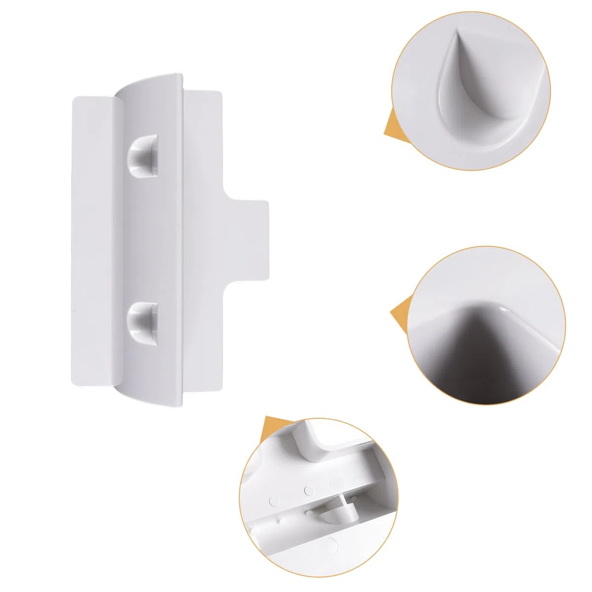 Ausi Kit de soportes de montaje para paneles solares blancos de 2 piezas: adhesivo para caravanas, autocaravanas, barcos y superficies planas.