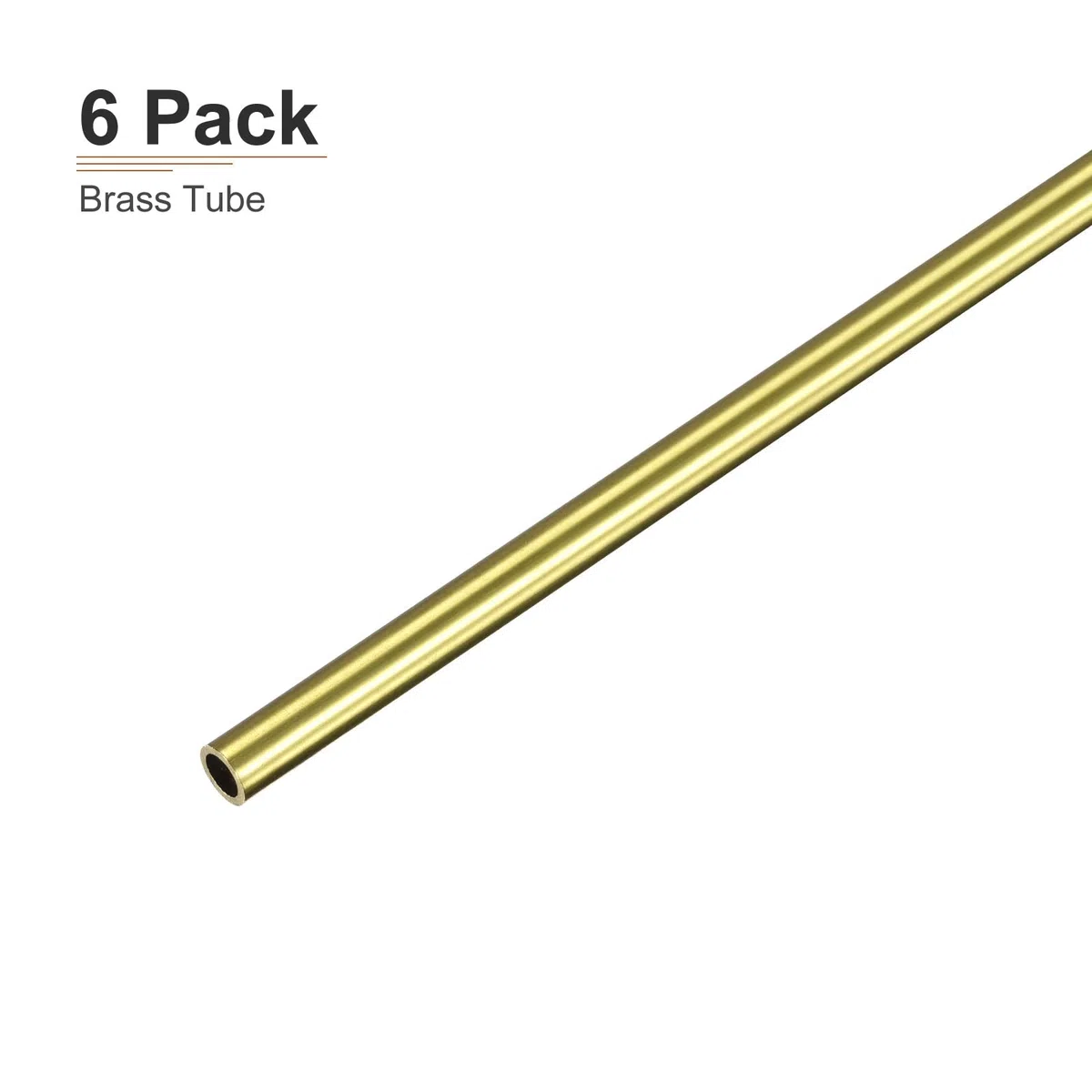 DTGN 200x5x0.5mm(L*OD*Grosor) Tubo Redondo de Latón - 3pcs Varilla de Latón Hueco Redondo Metal Tubos sin Costuras para Maquinaria Equipo Bricolaje Decorativo Marco Manualidades