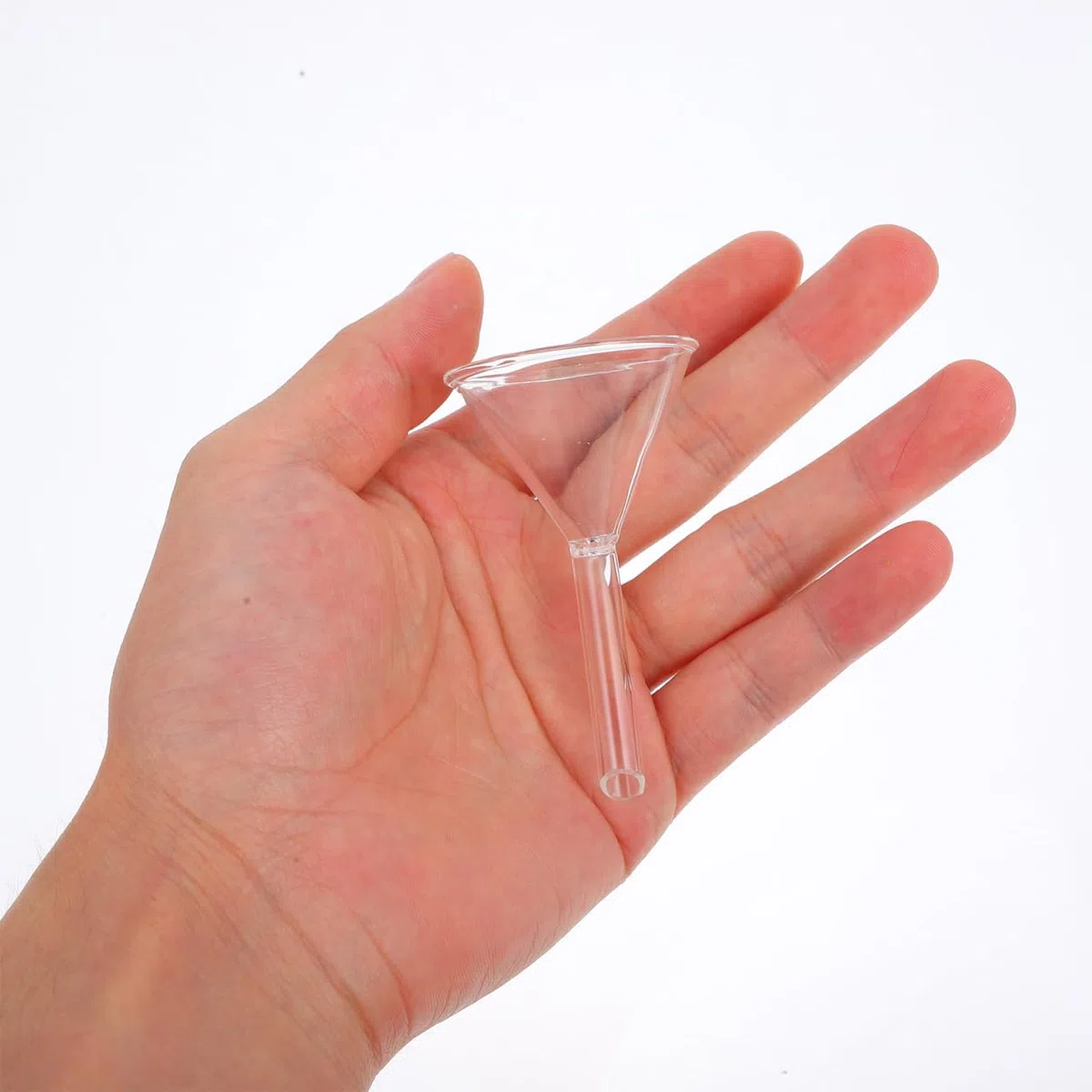 CHILDWEET Embudo de vidrio de 3 piezas de aplicaciones científicas embudo de laboratorio de vidrio transparente para filtración y vertido precisos Construcción robusta para uso duradero