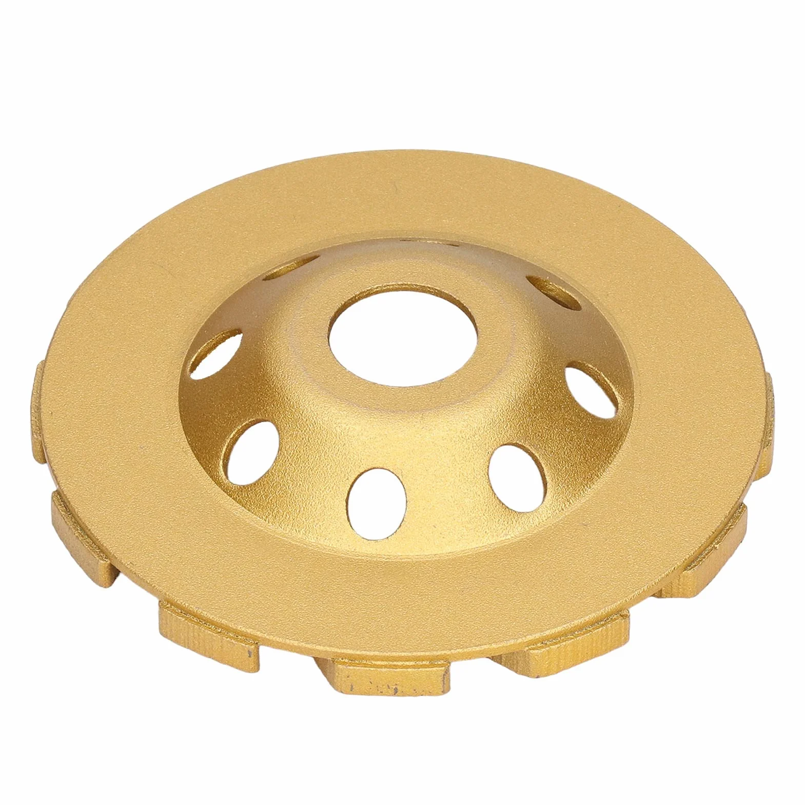 Muela Abrasiva de Hormigón de 4 Pulgadas, Disco de Pulido de Copa de Diamante de 12 Segmentos de Alta Resistencia para Cemento, Mármol, Roca, Mampostería, Hormigón, Etc.