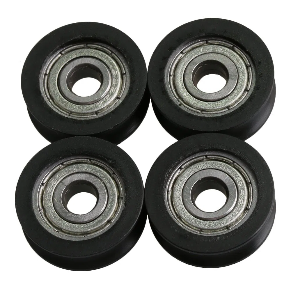 20x5x7mm 625ZZ tipo U gu¨ªa de rodamiento de bolitas ruedas polea rodillo de carga 63KG para la ventana de la puerta gabinete paquete de impresora de 4