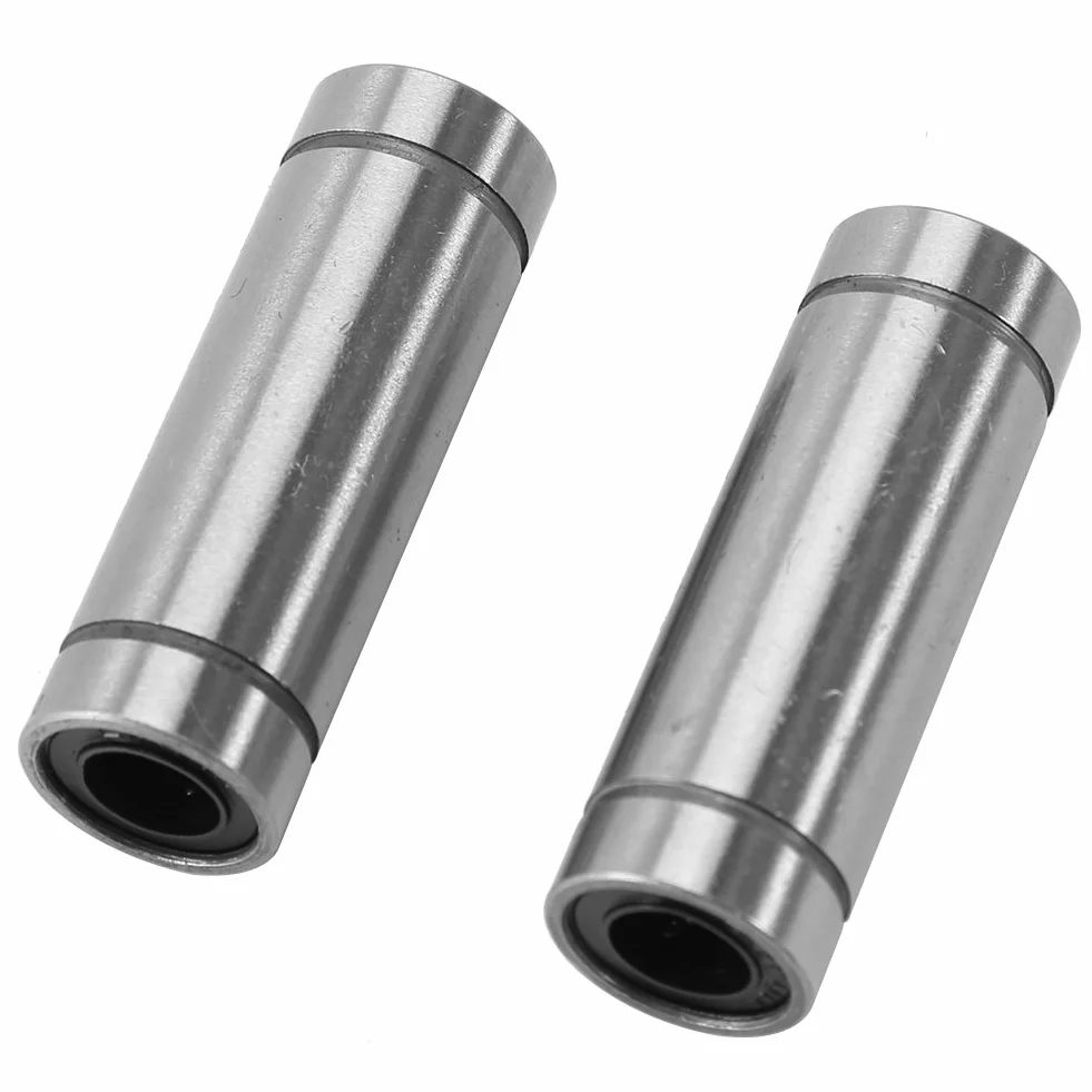 Akozon rodamiento de movimiento lineal 6pcs LM8LUU rodamiento de bolas de movimiento lineal largo para 8mm Rod 3D impresora CNC Parts