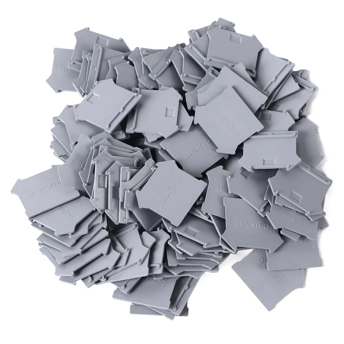 Generic Deflector de Molyting, Placa Divisoria de Terminal Ligero de 100 Piezas de Alta Resistencia Al Desgaste para Uk3n Uk5n Uk6n Uk10n Uk16n Uk25n